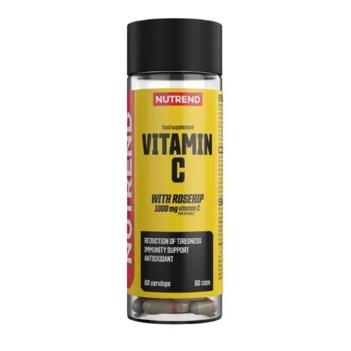 Nutrend Vitamin C 1000 mg mit Hagebutten 60 Kapseln