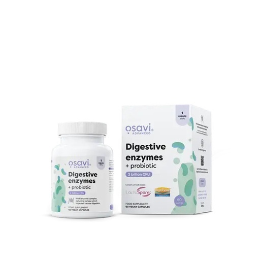 Osavi Digestive enzymes + Probiotic 60 Kapseln