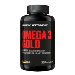 Body Attack Omega 3 Gold 300 Softgel Kapseln